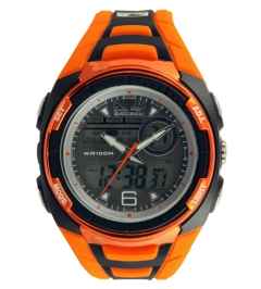 Bad Boy A-D 100m-Wr Action Watch (Black & Orange).