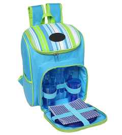 Striped Picnic Backpack [4-Person].