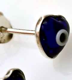 Greek Mati Heart Of Hermes Earrings.